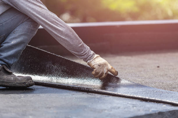Professional Waterproofing technician working in Maple Rapids, MI